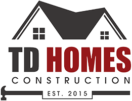 TD Homes logo with black and red design, house with red roof and two windows, and text in red on white background.